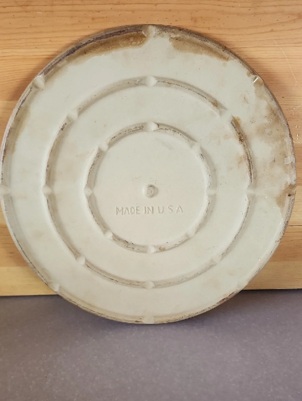 Round Bakeware Pizza Stone - Cream